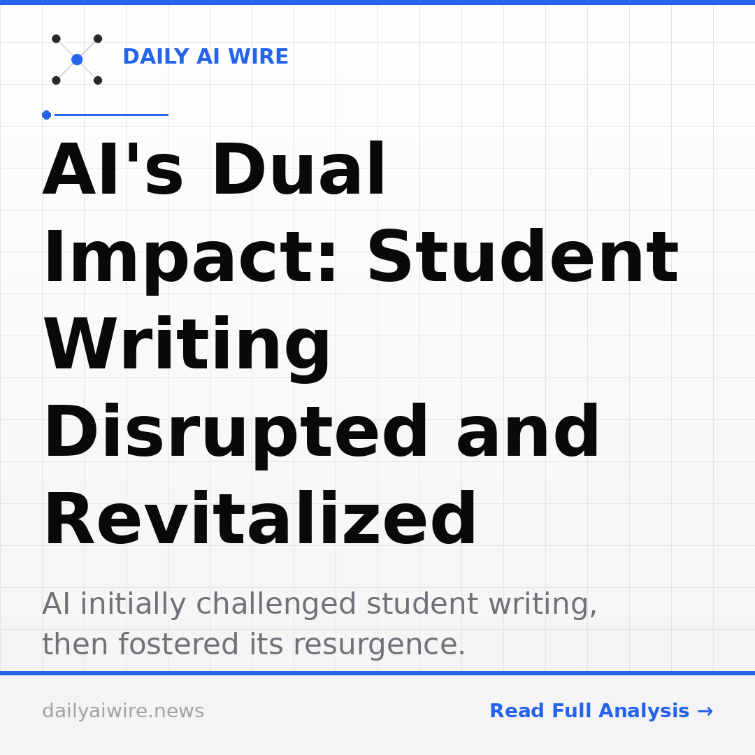 AI's Dual Impact: Student Writing Disrupted and Revitalized