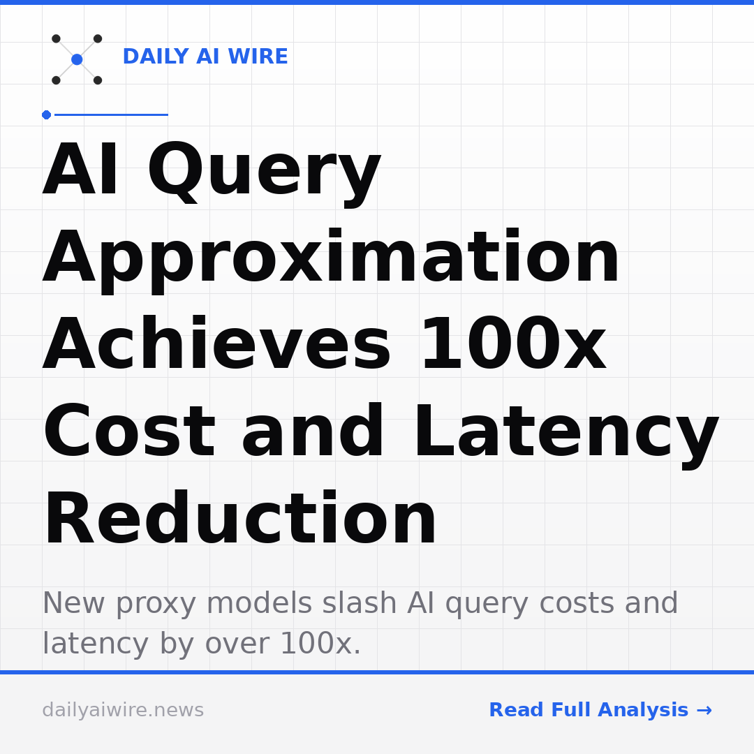 AI Query Approximation Achieves 100x Cost and Latency Reduction