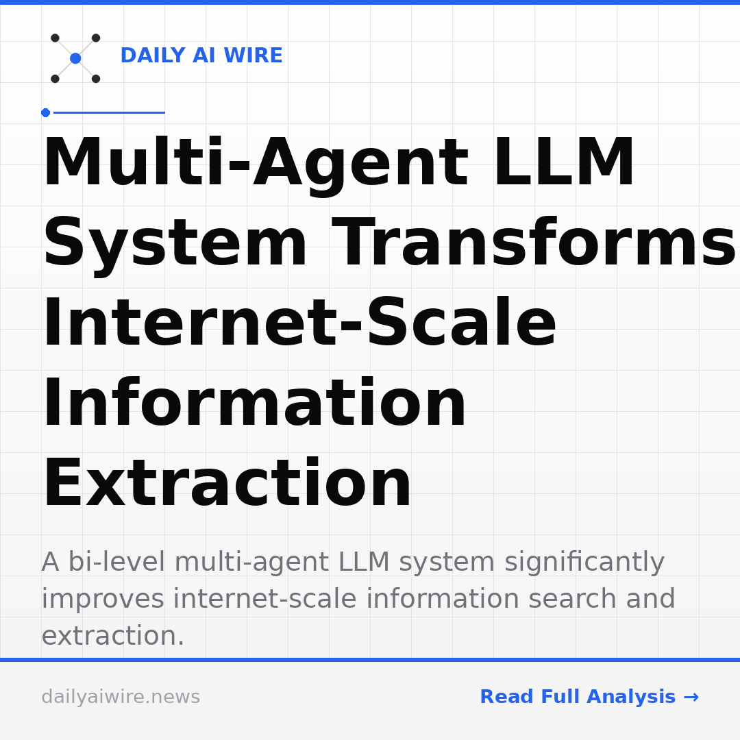 Multi-Agent LLM System Transforms Internet-Scale Information Extraction